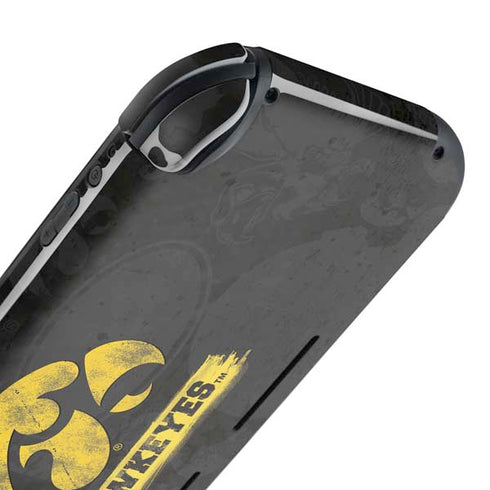 University of Iowa Hawkeyes Distressed Logo Nintendo Switch Lite Skin